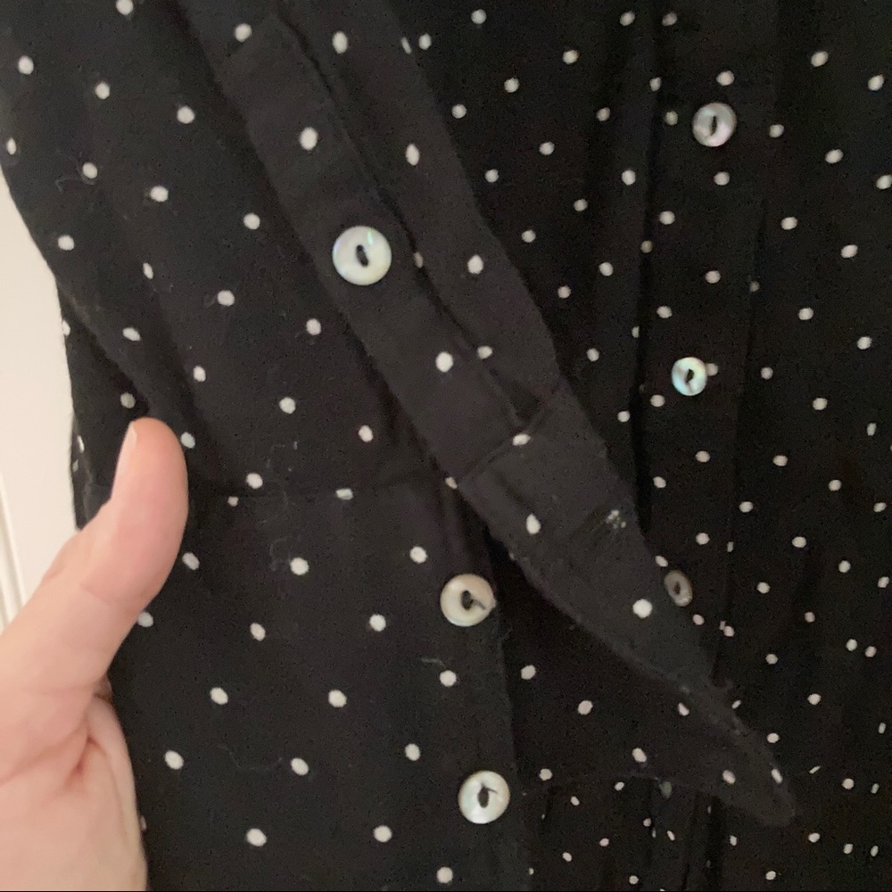 Long Sleeved Button Down Mini Dress - Picture 3 of 4